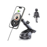 Tech-Protect MM15W-V6 15W bilopladerholder med MagSafe til instrumentbræt og luftventil - sort