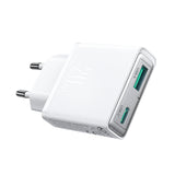 Joyroom JR-TCF14 20W USB-A USB-C Super Slim Wall Charger - Hvid