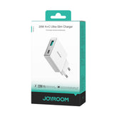 Joyroom JR-TCF14 20W USB-A USB-C Super Slim Wall Charger - Hvid