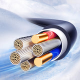 Joyroom S-A43 Crystal-Clear Series 60W USB-C - USB-C spiralkabel 1,5 m - sort