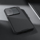 Nillkin CamShield Pro Case til Samsung Galaxy A55 med kameraomslag - sort