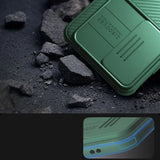 Nillkin CamShield Pro Case til Samsung Galaxy A55 med kameraomslag - sort