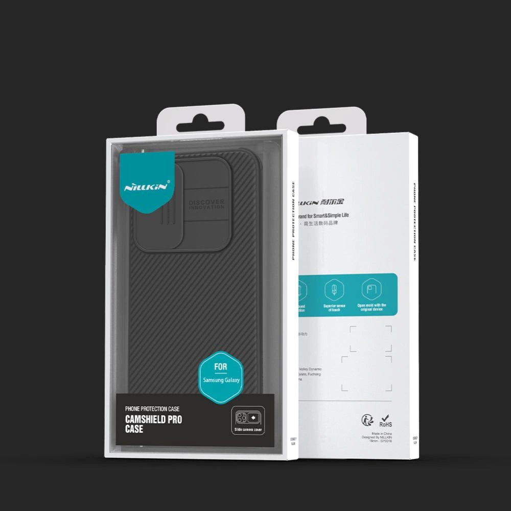 Nillkin CamShield Pro Case til Samsung Galaxy A55 med kameraomslag - sort