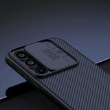 Nillkin CamShield Pro Case til Samsung Galaxy A55 med kameraomslag - sort