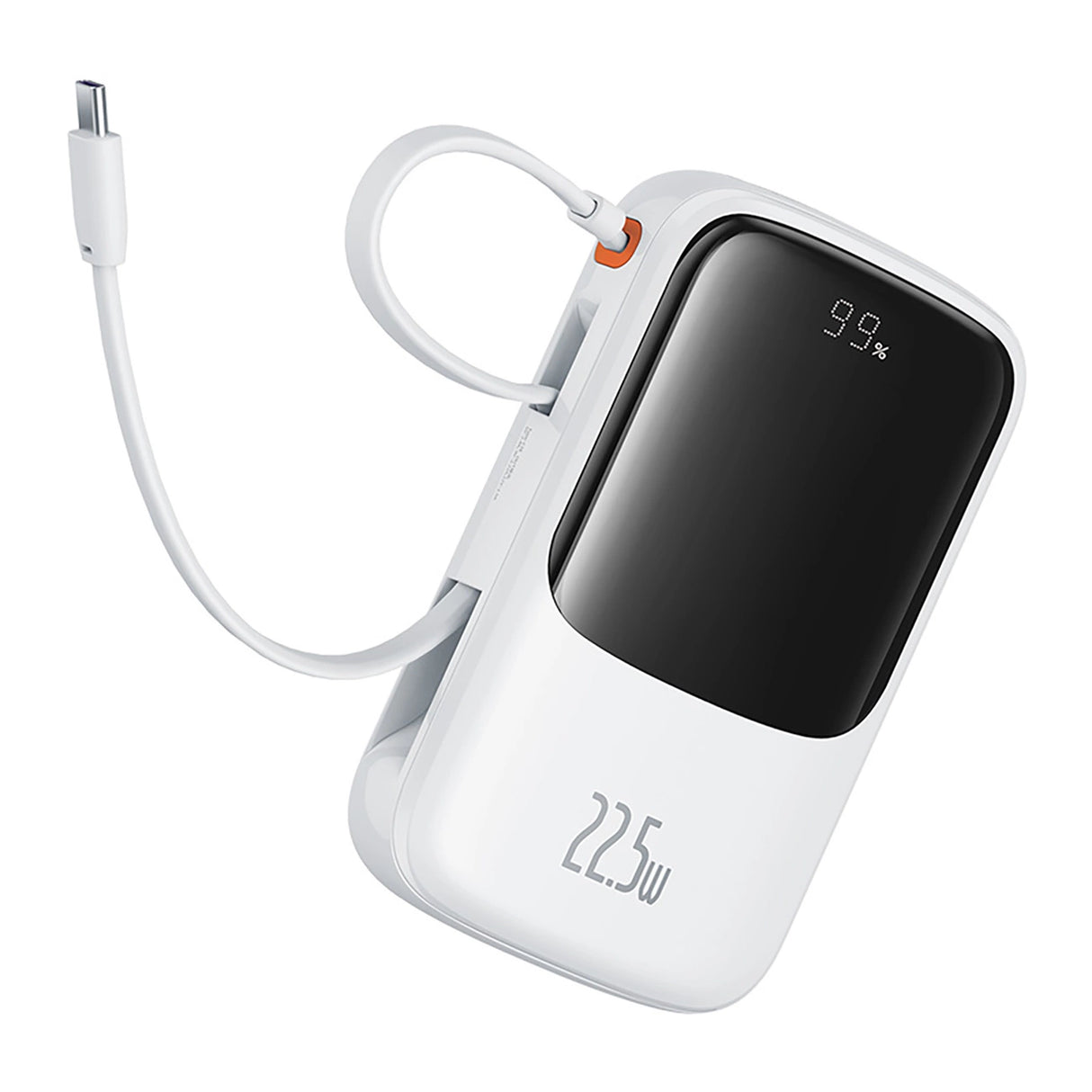 Baseus Qpow Pro+ Power Bank 22.5W 10000mAh USB-C - Hvid