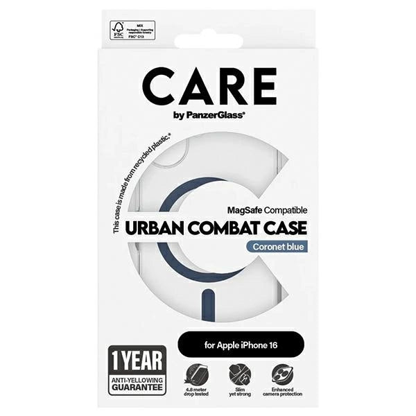 CARE af PanzerGlass Flagship Case iPhone 16 6.1" blå/blå MagSafe 1365