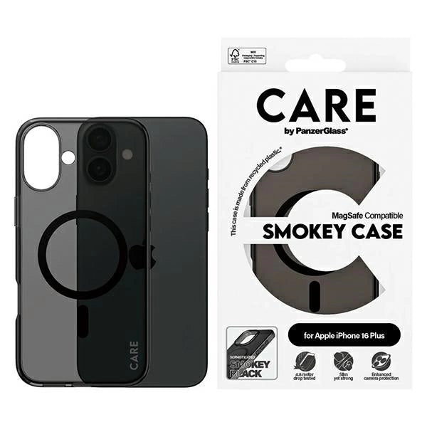 CARE af PanzerGlass Flagship Case iPhone 16 Plus 6.7" røg/smokey MagSafe 1351