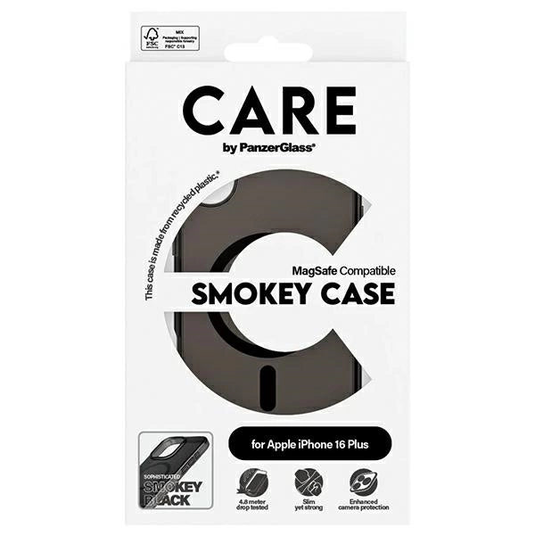 CARE af PanzerGlass Flagship Case iPhone 16 Plus 6.7" røg/smokey MagSafe 1351