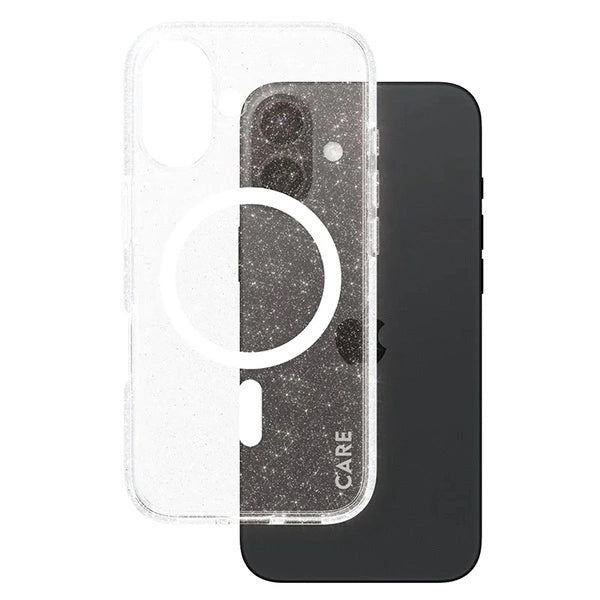 CARE af PanzerGlass Flagship Star Lit Case iPhone 16 6.1" hvid/hvid MagSafe 1341