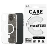 CARE af PanzerGlass Flagship Star Lit Case iPhone 16 Plus 6.7" hvid/hvid MagSafe 1343
