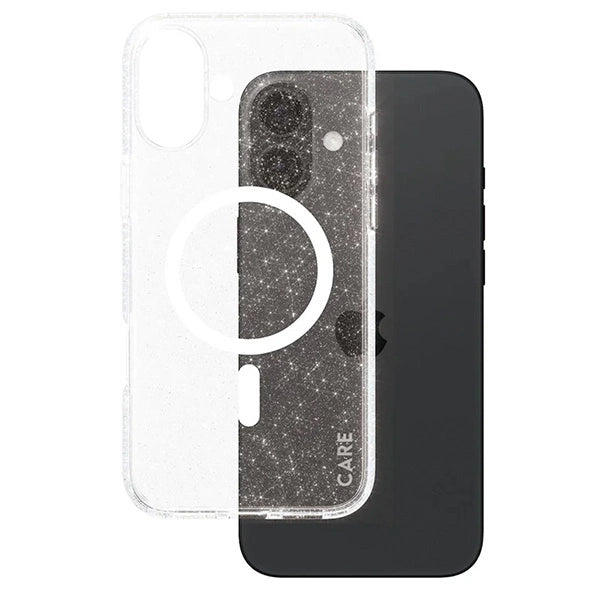 CARE af PanzerGlass Flagship Star Lit Case iPhone 16 Plus 6.7" hvid/hvid MagSafe 1343
