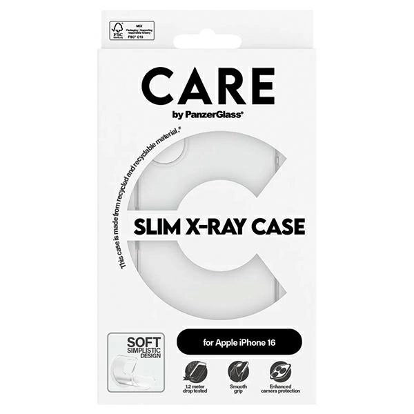CARE af PanzerGlass X-Ray Soft Basic Case iPhone 16 6,1 " gennemsigtig 1441