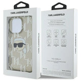 Karl Lagerfeld IML Karl Head Electroplated iPhone 16 Pro Case - Black