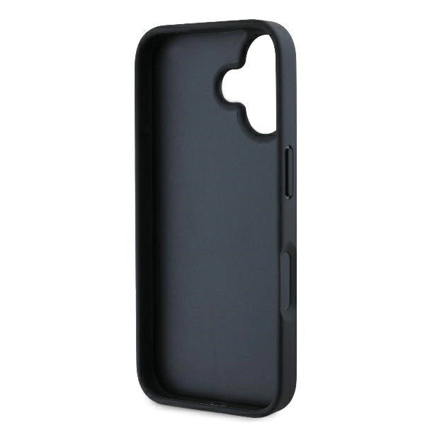 Karl Lagerfeld Monogram Karl & Choupette Head Pin iPhone 16 Case - Black