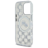Karl Lagerfeld IML Monogram Karl & Choupette Head MagSafe iPhone 16 Pro Case - Clear