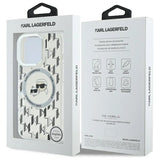 Karl Lagerfeld IML Monogram Karl & Choupette Head MagSafe iPhone 16 Pro Case - Clear