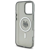Karl Lagerfeld IML Metal Choupette Head MagSafe Case for iPhone 16 Pro Max - Black