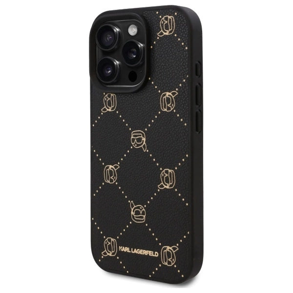 Karl Lagerfeld Magsafe Karl Head Case for iPhone 16 Pro Max - Black