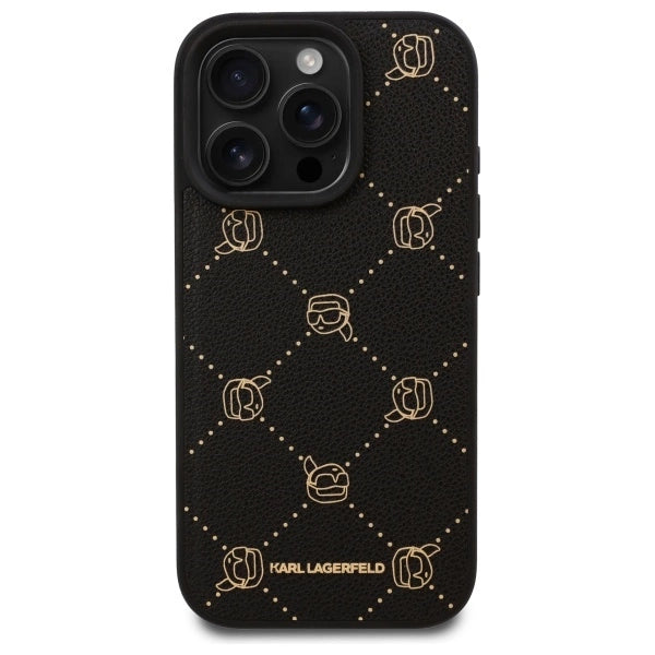Karl Lagerfeld Magsafe Karl Head Case for iPhone 16 Pro Max - Black