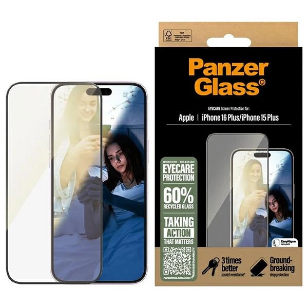 PanzerGlass EyeCare skærmbeskytter iPhone 16 Plus 6.7" Ultra-Wide Fit 2867