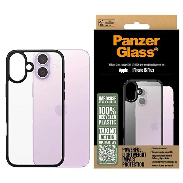 PanzerGlass HardCase iPhone 16 Plus 6.7" sort/sort 1297