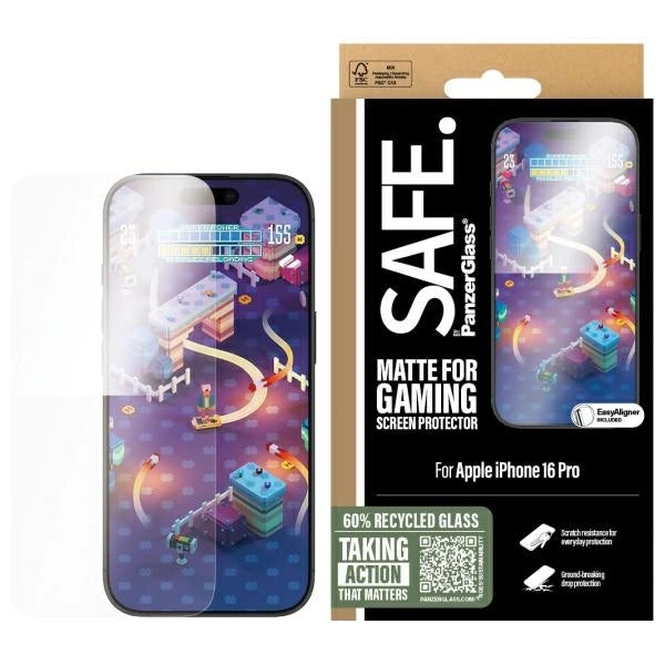 SAFE af PanzerGlass iPhone 16 Pro 6.3" Gaming Screen Protector Ultra-Wide Fit SAFE95887