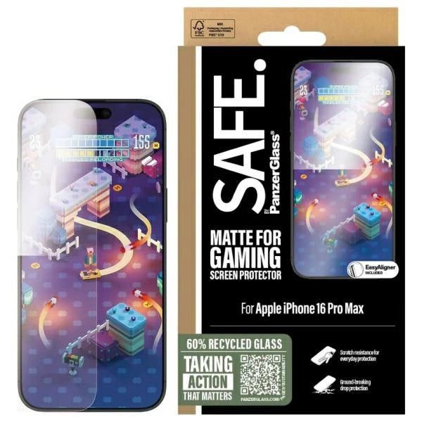 SAFE af PanzerGlass iPhone 16 Pro Max 6.9" Gaming Screen Protector Ultra-Wide Fit SAFE95889