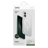 Uniq Clario iPhone 16 Plus 6.7" Magclick Opladningsfoder gennemsigtig/lysende klar