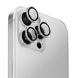 Uniq Optix Aluminium Camera Lens Protector iPhone 16 Pro 6.3" / 16 Pro Max 6.9" sterling sølv kamera linse glas med applikator