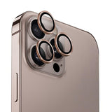 Uniq Optix Aluminium Camera Lens Protector iPhone 16 Pro 6.3" / 16 Pro Max 6.9" taupe guld kamera linse glas med applikator