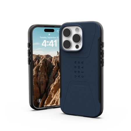 UAG Civilian Magsafe iPhone 16 Pro Case - Blå