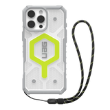 UAG Pathfinder Clear Magsafe Bundle Case med Lanyard til iPhone 16 Pro Max - Grøn