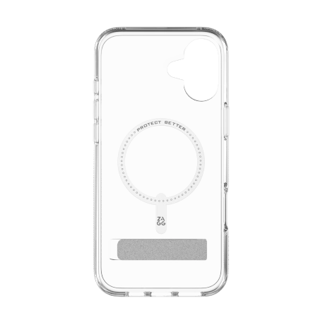 ZAGG Crystal Palace Snap Kickstand MagSafe Case til iPhone 16 Plus - klar