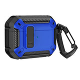 Airpods 4 Armor Case med Carabiner - Blå
