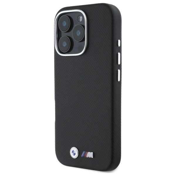 BMW M Edition Kevlar Wrapped Metal iPhone 16 Pro Max Case - sort