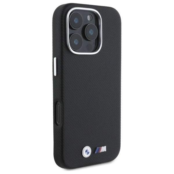 BMW M Edition Kevlar Wrapped Metal iPhone 16 Pro Max Case - sort