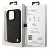 BMW læder Hot Stamp iPhone 16 Pro Max Case - sort