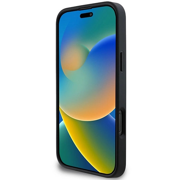 DKNY Quilted Stack Logo iPhone 16 Pro Case - Black