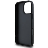 DKNY Quilted Stack Logo iPhone 16 Pro Case - Black