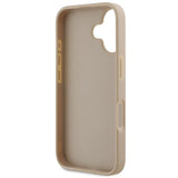 DKNY Checkered Pattern & Printed Stripes iPhone 16 Case - Pink