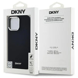 DKNY Plain Logo MagSafe iPhone 14 Pro Max Case - Black
