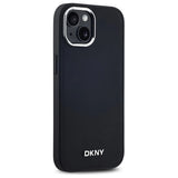 DKNY Plain Logo MagSafe iPhone 15 Plus Case - Black