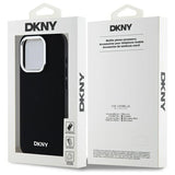 DKNY Plain Logo MagSafe iPhone 15 Pro Max Case - Black