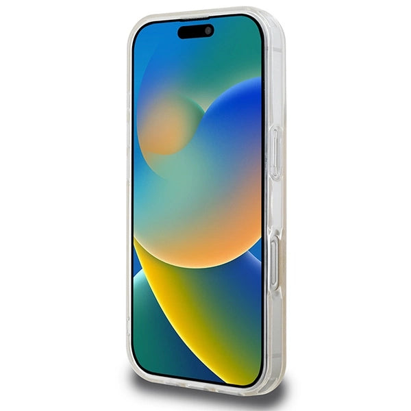 DKNY Repeat Texture Pattern & Stripe MagSafe iPhone 16 Pro Case - Pink