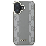 DKNY Checkered Pattern Magsafe iPhone 16 Case - Beige