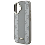 DKNY Checkered Pattern Magsafe iPhone 16 Case - Beige