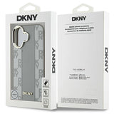 DKNY Checkered Pattern Magsafe iPhone 16 Case - Beige