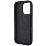 DKNY Silicone White Printed Logo MagSafe Case for iPhone 16 Pro Max - Black