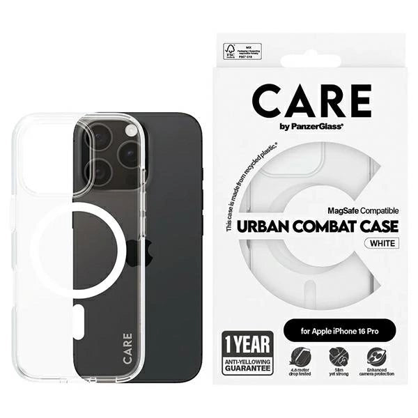 CARE af PanzerGlass Flagship Case iPhone 16 Pro 6.3 sort/sort MagSafe 1346