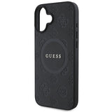 Guess Saffiano Peony Classic Logo MagSafe-hylster til iPhone 16 - sort